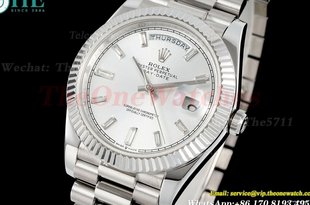 VR3255(Gain Weight) SS KF SS 228236 Silver 40mm Dia DayDate 0524